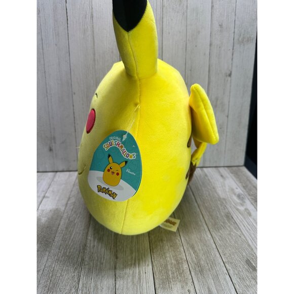 Original Squishmallow Pokémon Pikachu 2023 Nintendo Game Freak Plush 12" Tall - Picture 3 of 12